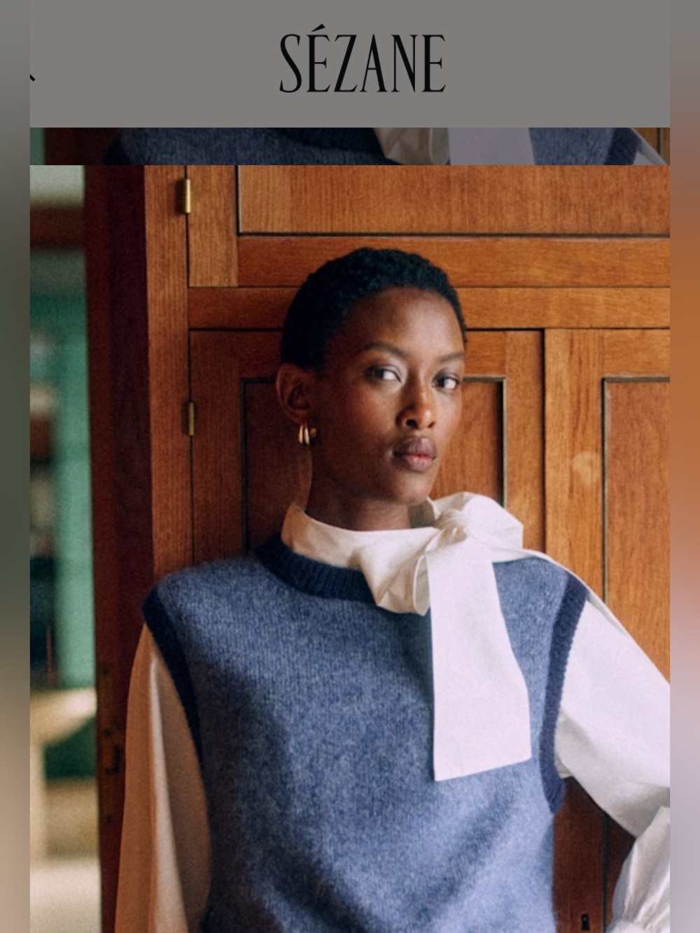 Sézane x Maria de la Orden Samuel Jumper Sweater Vest S Fits XS